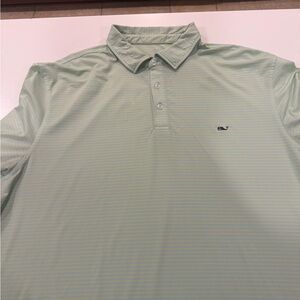 Vineyard Vines Mint Striped Polo Shirt